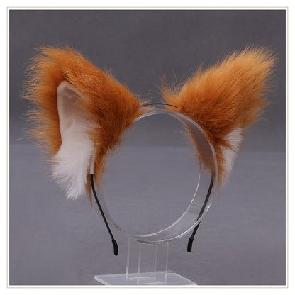 Cartoon Style Animal Plush Metal Hair Band