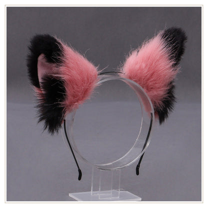 Cartoon Style Animal Plush Metal Hair Band