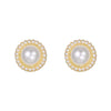 1 Pair Modern Style Geometric Plating Imitation Pearl Drop Earrings Ear Studs