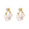 1 Pair Modern Style Geometric Plating Imitation Pearl Drop Earrings Ear Studs