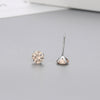 1 Pair Simple Style Round Inlay Sterling Silver Zircon Ear Studs