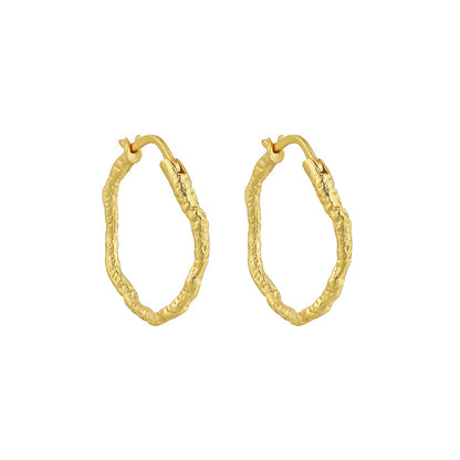 1 Pair Simple Style Geometric Plating Sterling Silver 18k Gold Plated Earrings