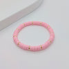 Ig Style Round Solid Color 18k Gold Plated Soft Clay Copper Wholesale Bracelets