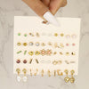 1 Set Fairy Style Elegant Shiny Star Heart Shape Butterfly Artificial Gemstones Artificial Crystal Alloy Gold Plated Silver Plated Ear Studs