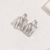 1 Pair Classic Style Geometric Asymmetrical Plating Inlay Copper Zircon 14k Gold Plated Ear Studs