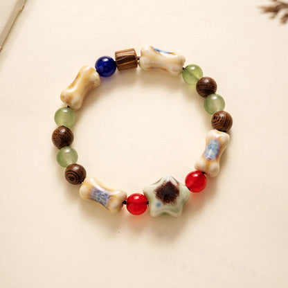 Ethnic Style Geometric Ceramics Beaded Women's Bracelets