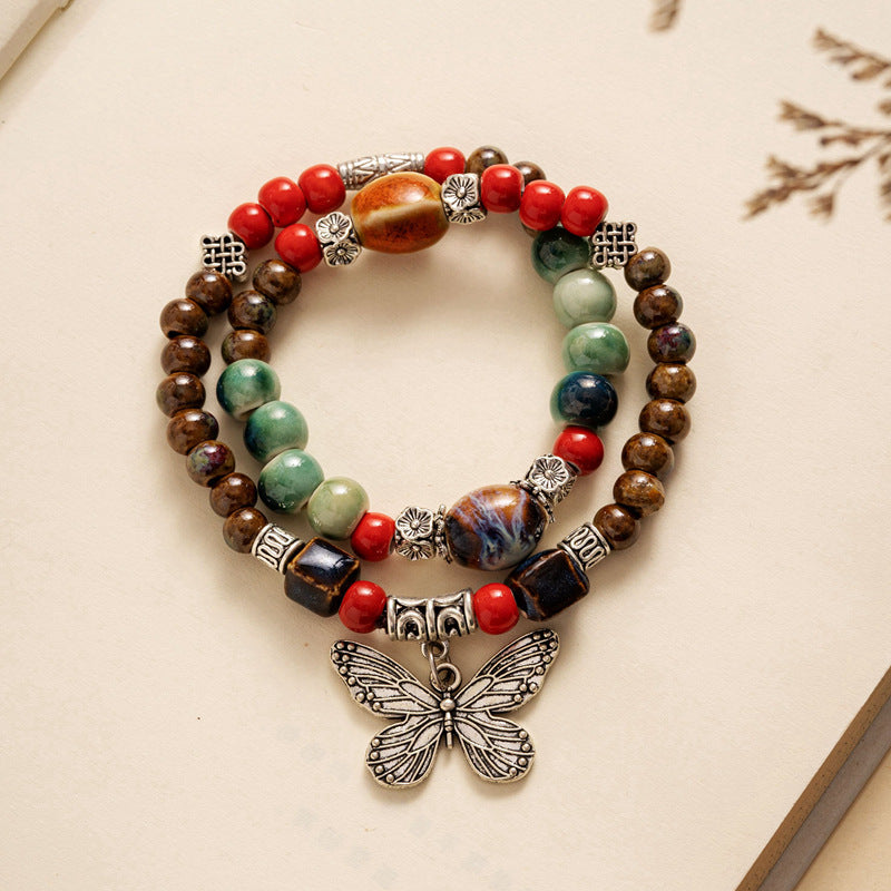 Ethnic Style Geometric Ceramics Beaded Women's Bracelets