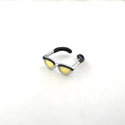 Novelty Glasses Metal Wholesale Open Rings