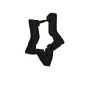 1 Piece Hip-hop Rock Simple Style Star Heart Shape Metal Button Stainless Steel Hoop Earrings