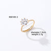 Casual Simple Style Round Number Heart Shape Copper Irregular Inlay Zircon Open Rings