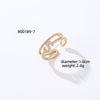 Casual Simple Style Round Number Heart Shape Copper Irregular Inlay Zircon Open Rings