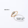 Casual Simple Style Round Number Heart Shape Copper Irregular Inlay Zircon Open Rings