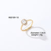 Casual Simple Style Round Number Heart Shape Copper Irregular Inlay Zircon Open Rings