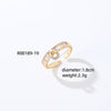 Casual Simple Style Round Number Heart Shape Copper Irregular Inlay Zircon Open Rings