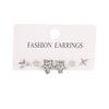 1 Set Ig Style Y2k Cute Star Inlay Alloy Artificial Gemstones Ear Studs