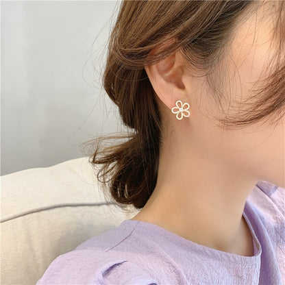 1 Pair Elegant Sweet Tassel Flower Bow Knot Inlay Imitation Pearl Copper Rhinestones Earrings