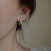 1 Pair Elegant Sweet Tassel Flower Bow Knot Inlay Imitation Pearl Copper Rhinestones Earrings