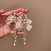 1 Pair Sweet Heart Shape Alloy Drop Earrings