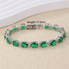 Ig Style Simple Style Oval Copper Inlay Zircon Tennis Bracelet