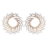 1 Pair Lady The Answer Inlay Alloy Rhinestones Earrings