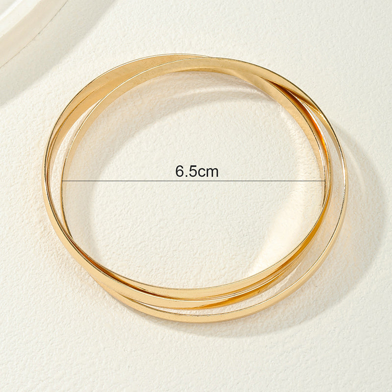 Nordic Style Round Alloy Wholesale Bangle