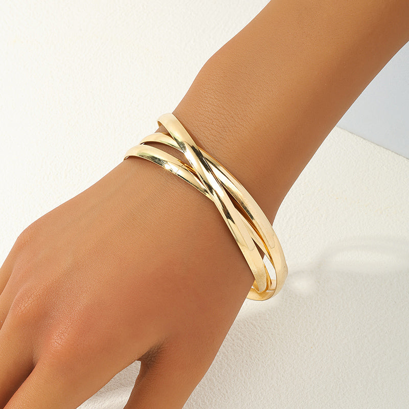 Nordic Style Round Alloy Wholesale Bangle