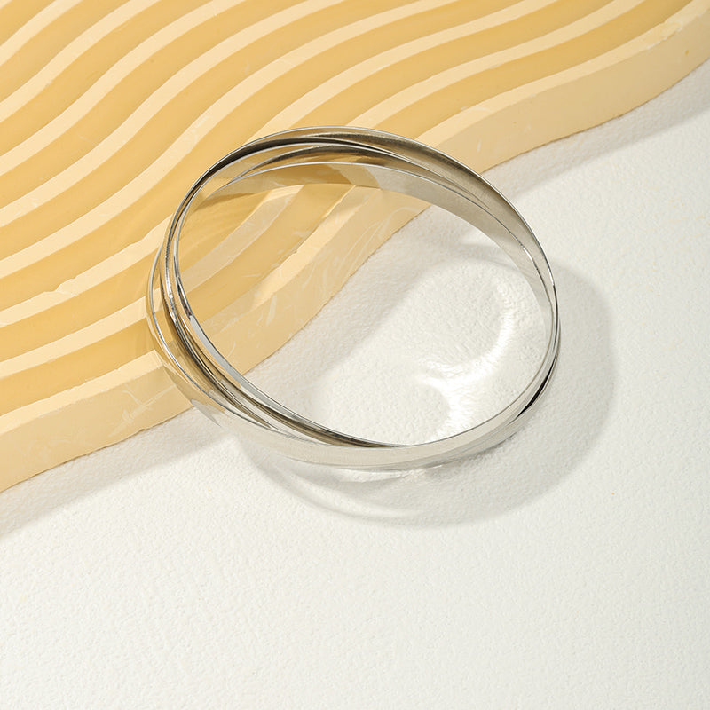 Nordic Style Round Alloy Wholesale Bangle