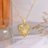 Simple Style Heart Shape Copper 18k Gold Plated Zircon Pendant Necklace In Bulk