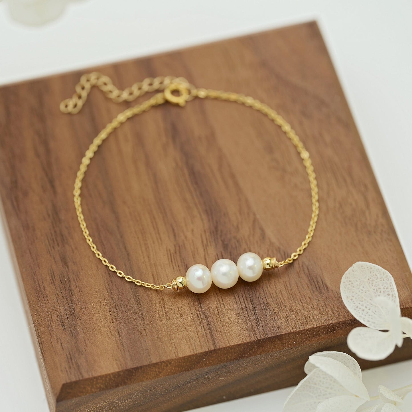 Freshwater Pearl Copper Simple Style Patchwork Plating Irregular Bracelets