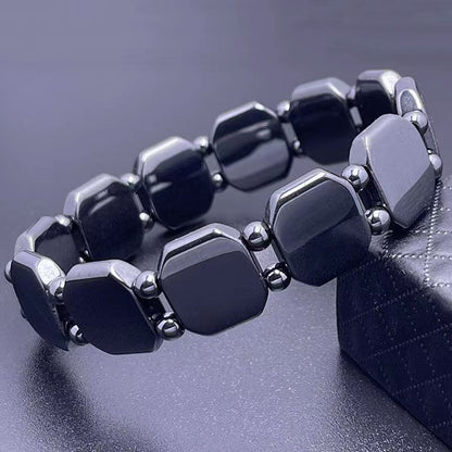 Basic Classic Style Geometric Tiger Eye Haematite Bracelets