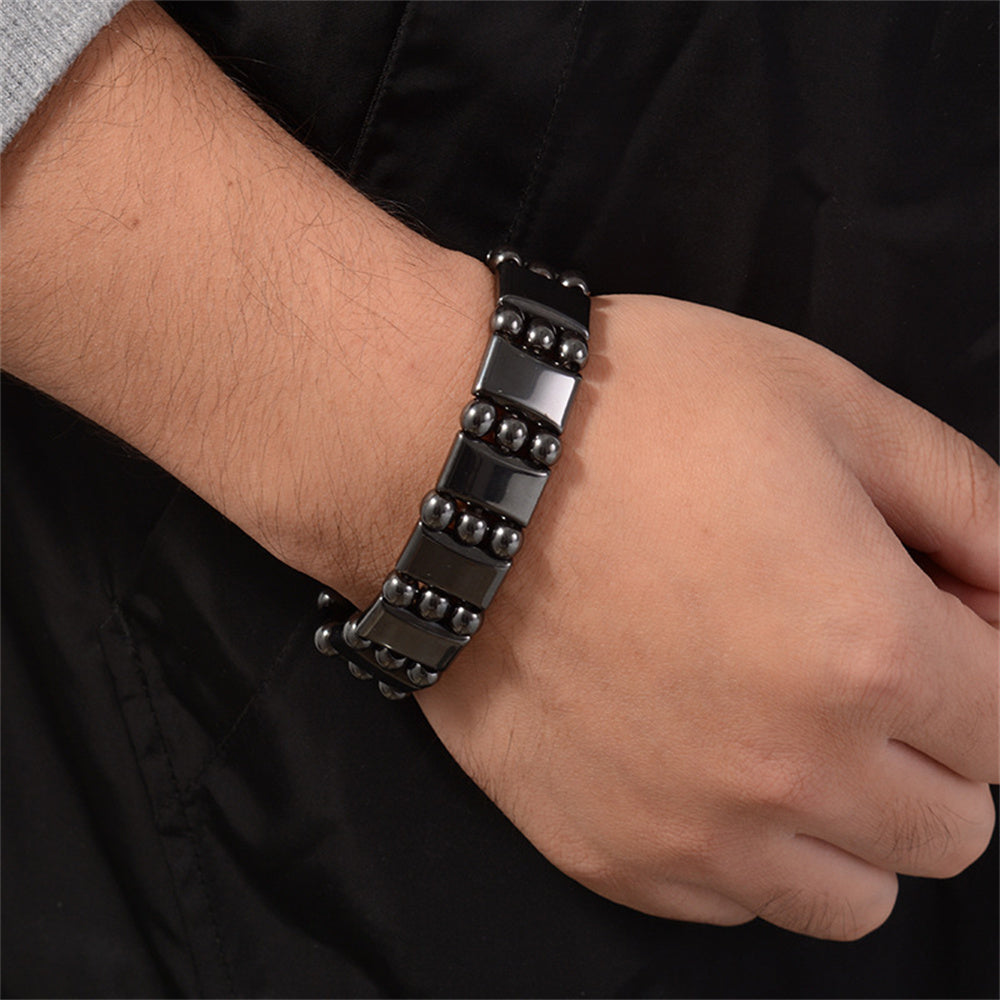 Basic Classic Style Geometric Tiger Eye Haematite Bracelets