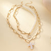 Modern Style Geometric Alloy Plating Women's Necklace
