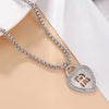 Punk Letter Alloy Plating Unisex Pendant Necklace