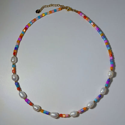 Simple Style Round Shell Beaded Women's Necklace