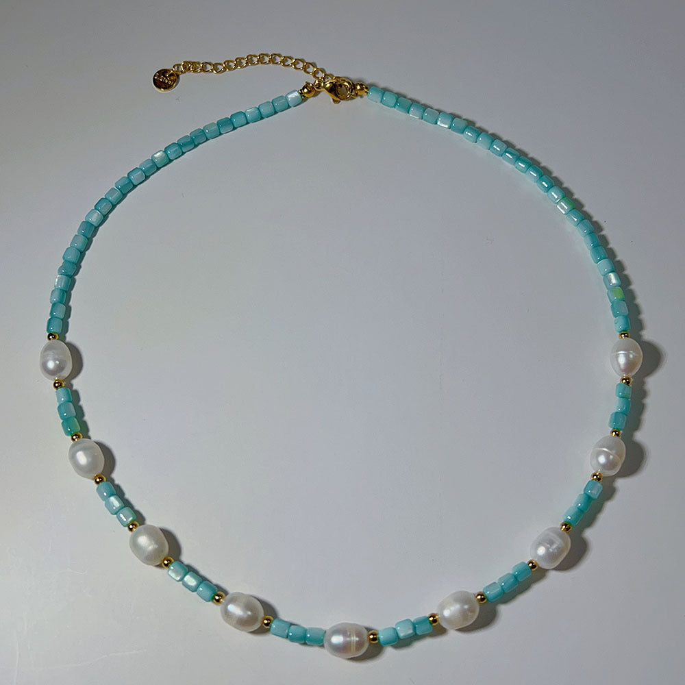 Simple Style Round Shell Beaded Women's Necklace