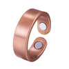 Retro Solid Color Magnetic Material Copper Rings Bracelets