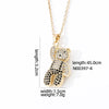 Casual Cute Hip-hop Little Bear Copper Zircon Pendant Necklace In Bulk