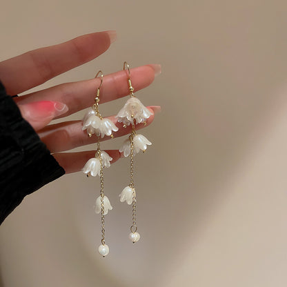 Elegant Vintage Style Geometric Artificial Pearl Alloy Tassel Plating Women's Drop Earrings