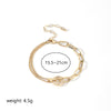 Retro Commute Round Copper Plating Inlay Zircon 18k Gold Plated Silver Plated Bracelets