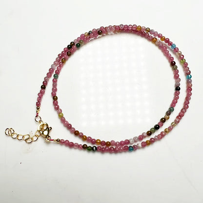 Wholesale Jewelry Modern Style Color Block Crystal Tourmaline Anklet