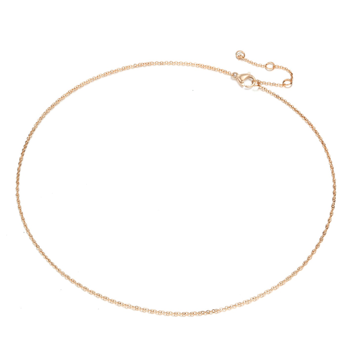 Ladies Rose Gold Necklace Simple Stainless Steel Chain Necklace Wholesale Gooddiy