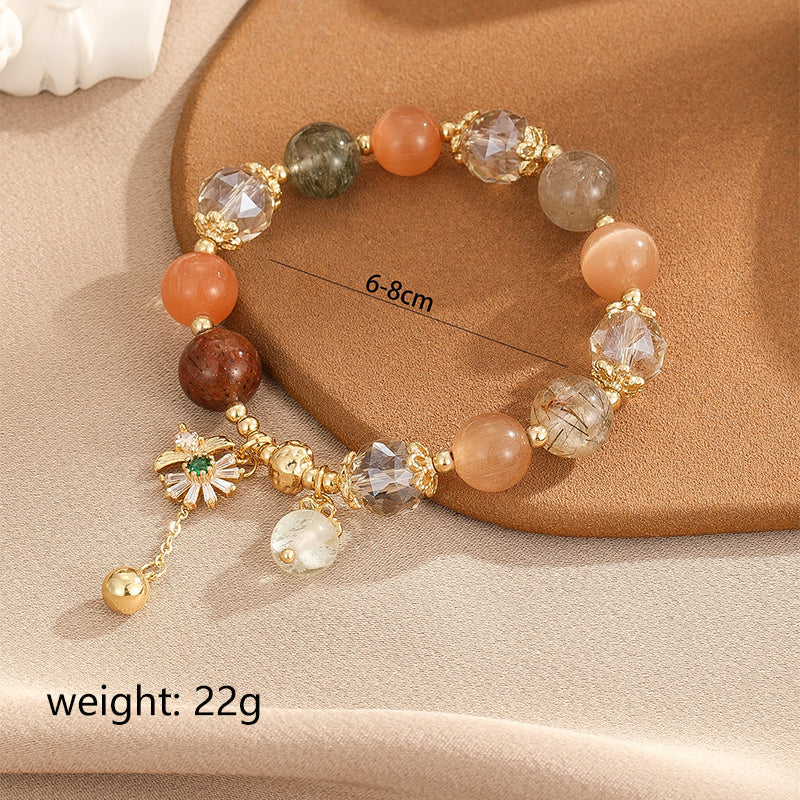 Simple Style Flower Copper Beaded Bracelets