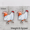 1 Pair Funny Animal Cartoon Character Arylic Drop Earrings