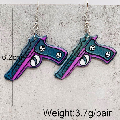 1 Pair Funny Cartoon Arylic Drop Earrings