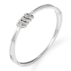 Classic Style Solid Color Stainless Steel Rhinestones Bangle In Bulk