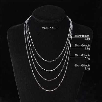 Basic Simple Style Solid Color Stainless Steel Bracelets Necklace