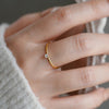 Simple Style Round Titanium Steel Plating 18k Gold Plated Rings