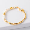 Elegant Irregular Freshwater Pearl Brass 18K Gold Plated In Bulk