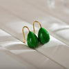 1 Pair Modern Style Solid Color Enamel Stainless Steel 18k Gold Plated Ear Studs