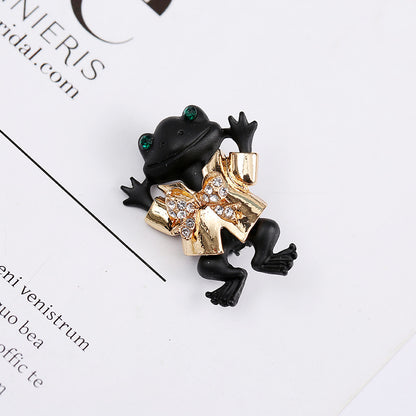 Funny Animal Alloy Enamel Inlay Artificial Gemstones Women'S Brooches